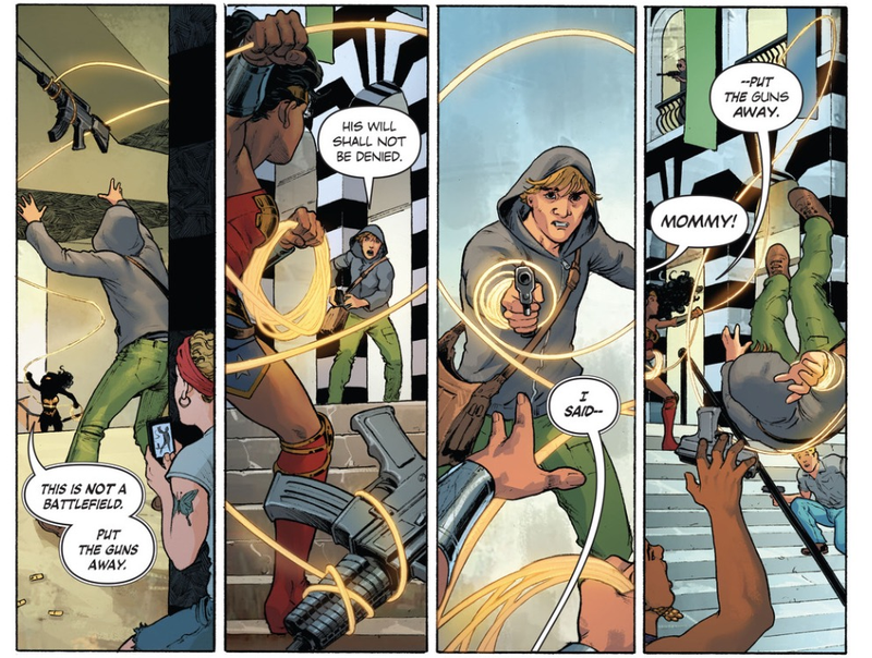 Illustration for article titled Wonder Woman #10 makes Diana a beacon of hope in a difficult time